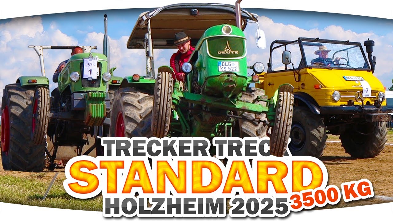Oldtimer Trecker Treck mit Fendt, Deutz & Unimog - 𝗦𝗧𝗔𝗡𝗗𝗔𝗥𝗗 𝟯,𝟱 𝗧 ► Tractor Pulling Holzheim 2025