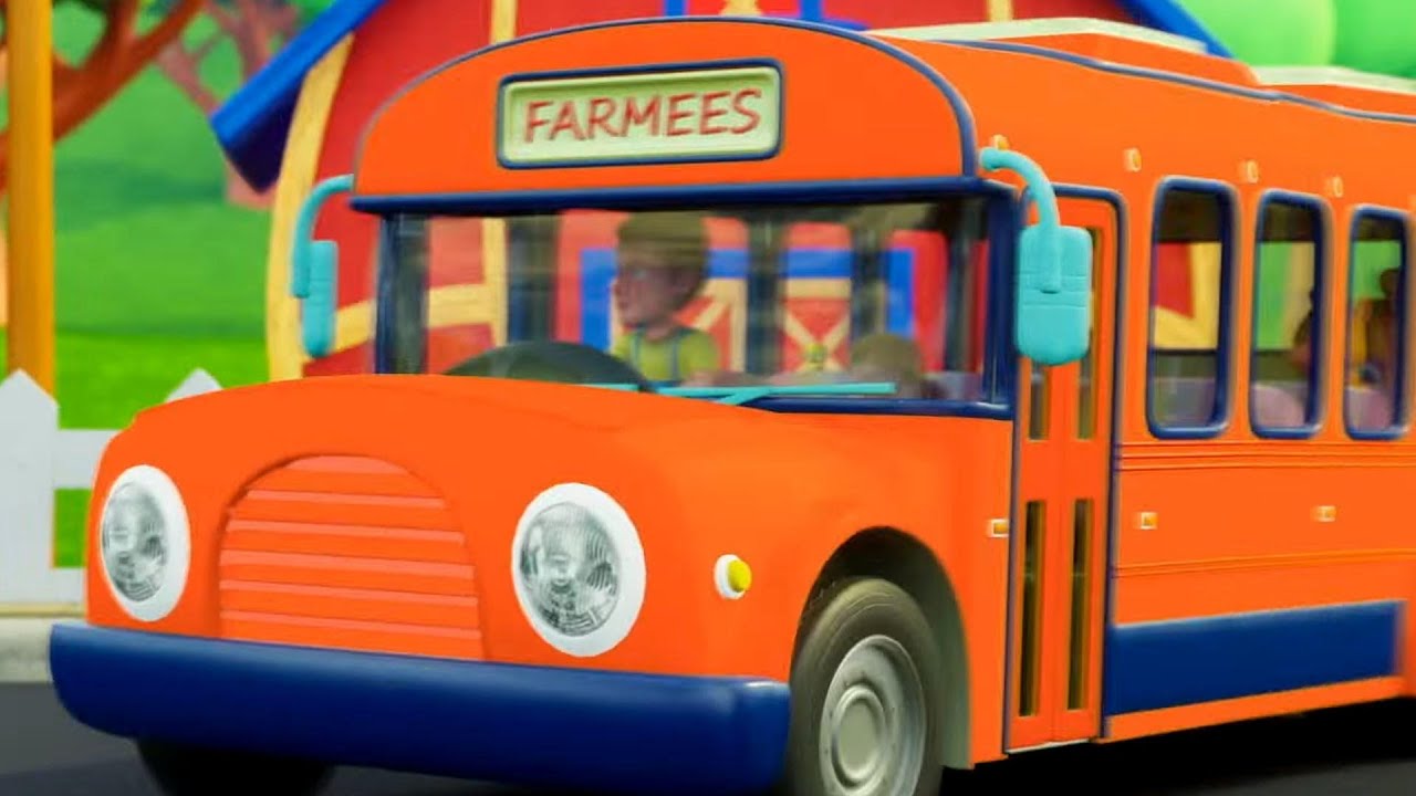 Wheels On The Bus, School Bus and Vehicles Rhymes for Babies