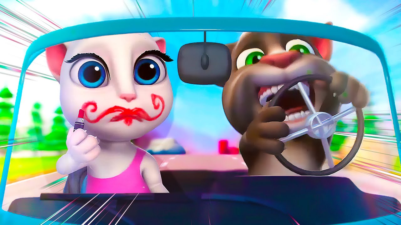 Talking Tom 🐱 A la carretera 💫 Episodio 110 | Super Toons TV - Mejores dibujos animados