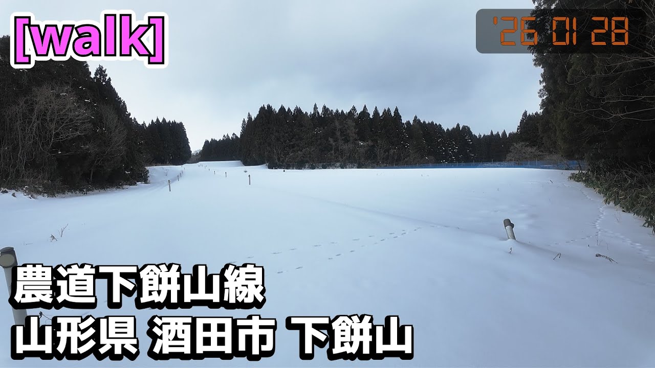 【農道下餅山線】農道下餅山線/山形県酒田市下餅山【庄内を散歩421】