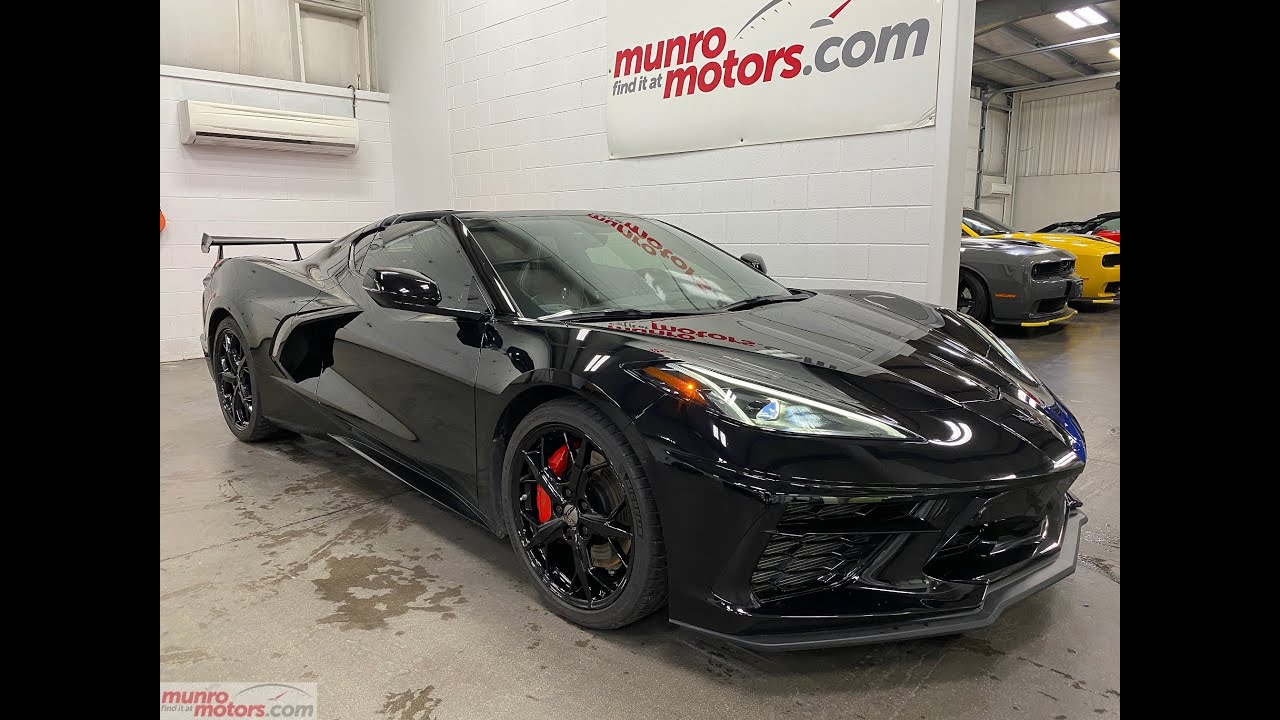 2020 CorvetteSOLDSOLDSOLD Stingray  2LT Z51 ACSWing Black Wheels Red seat belts with just 6K kms!