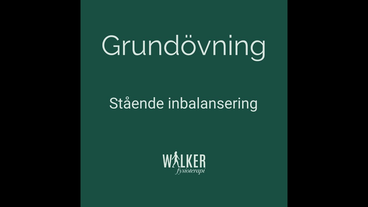 Grundövning Stående inbalansering