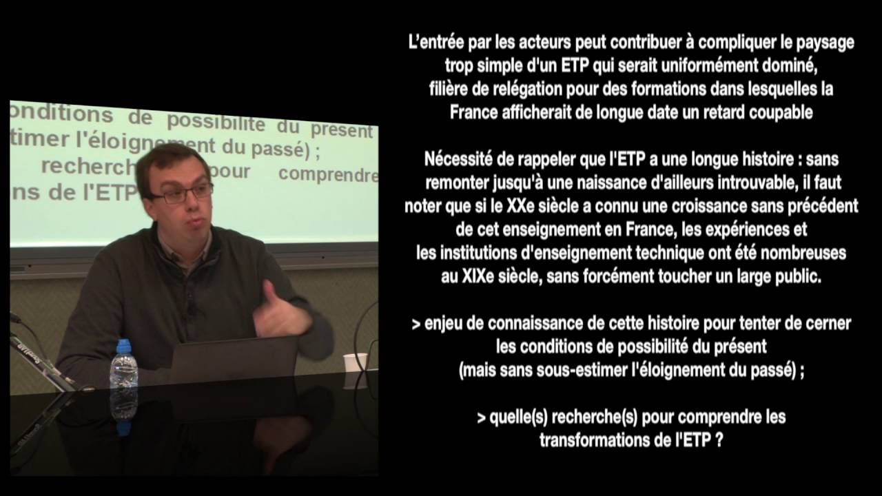 L’enseignement technique et professionnel : Mise en perspective historique