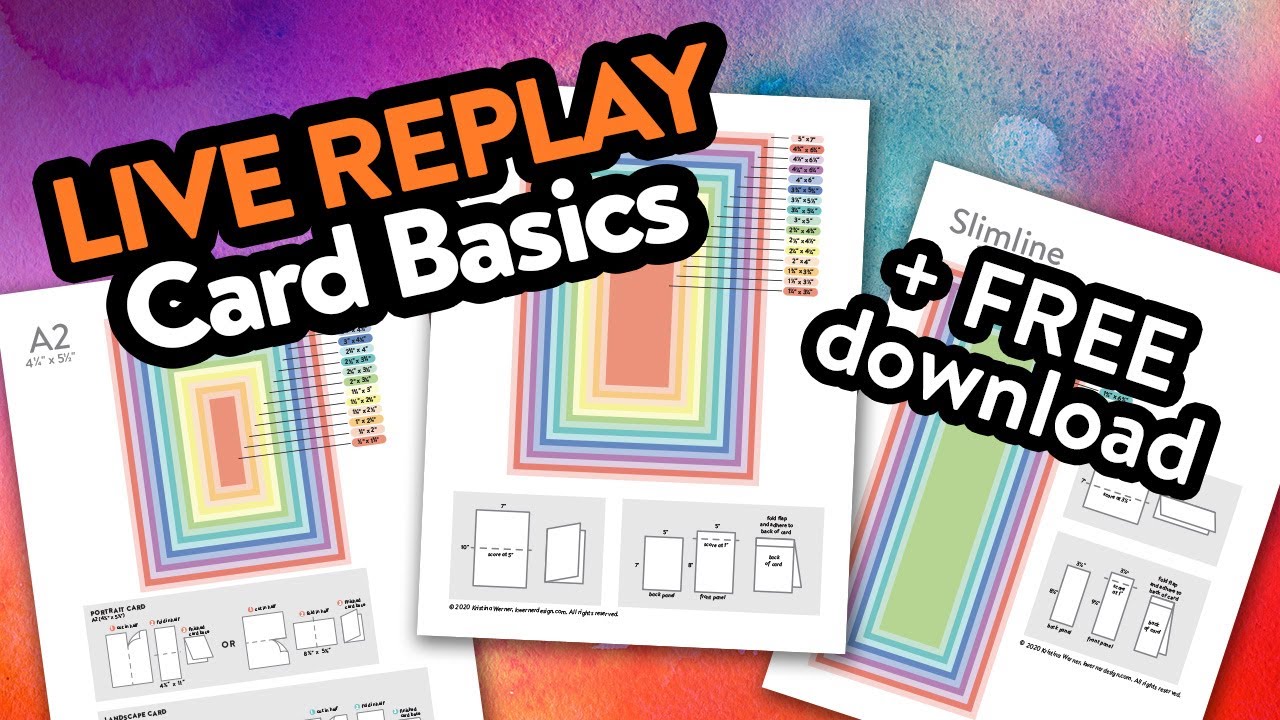 🔴 LIVE REPLAY! Card Measurements, Layers, Etc. + answering questions