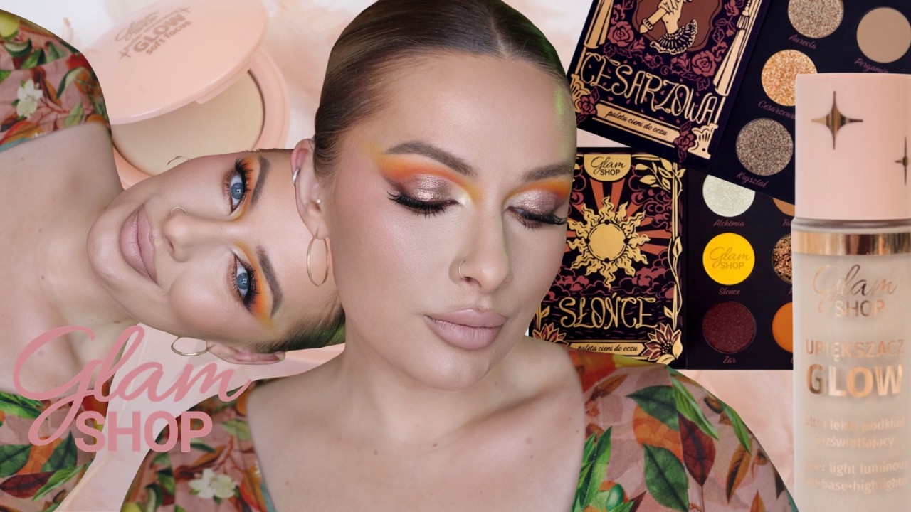 Nowości GlamShop- mega glow, puder jak photoshop, te kredki....TUTORIAL w kolorze 💛