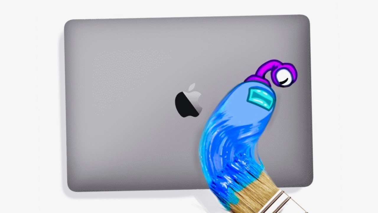 My First Custom MacBook!! 💻🎨 ft. AmongUs (Giveaway)