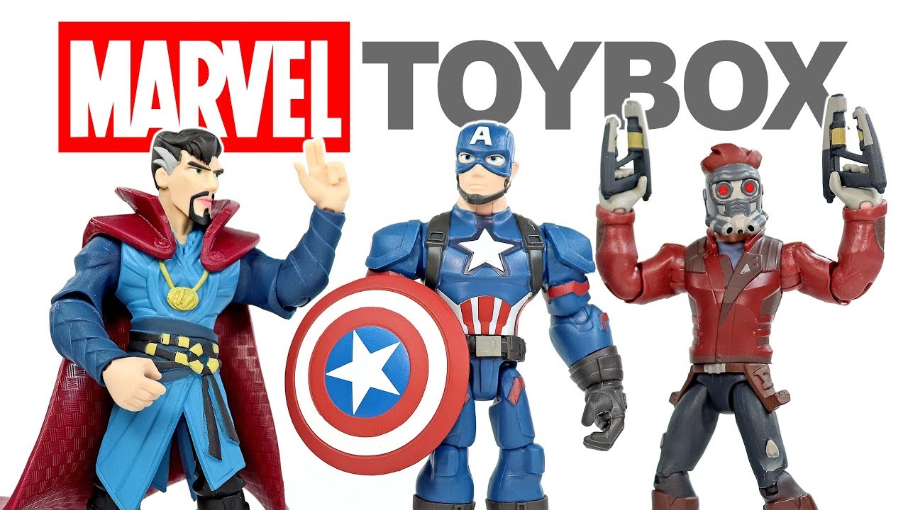 Marvel Toybox Avengers Captain America & Dr. Strange Guardians of the Galaxy Star-Lord Unboxing