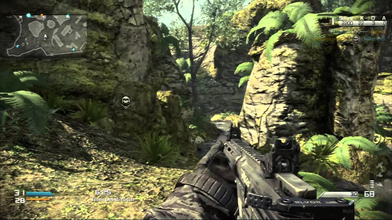 CoD Ghosts - TDM - Bots on Prison Break ! Xbox 360