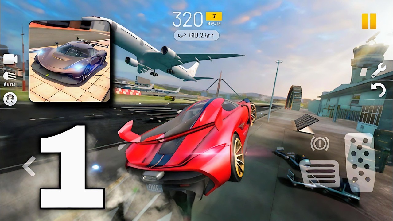 Extreme Car Driving Simulator - Car Gameplay Part 1 - Walkthrough ( Android / IOS ) 