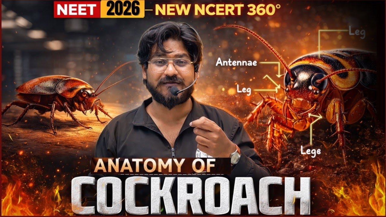 Anatomy of Cockroach|NEET SPRINT| BY Anmol Sir | NEET/CUET/B0ARDS