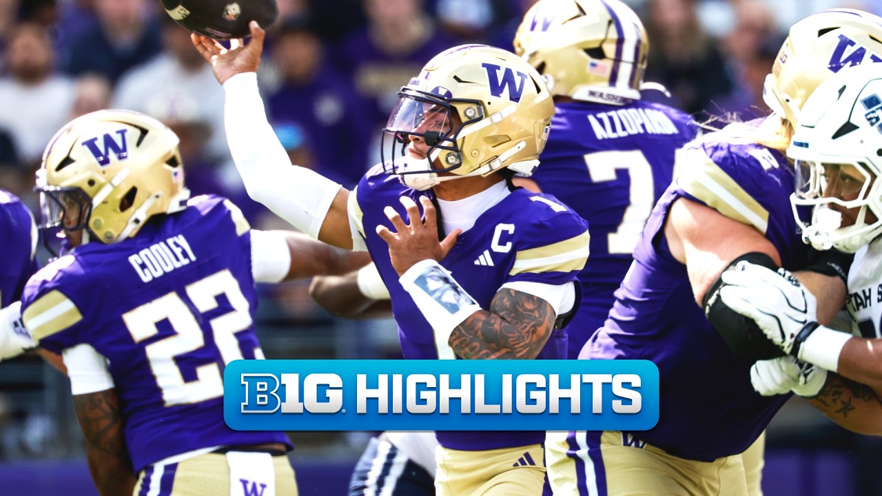 Utah State at Washington | HIGHLIGHTS | Big Ten Football | 9/12/2026