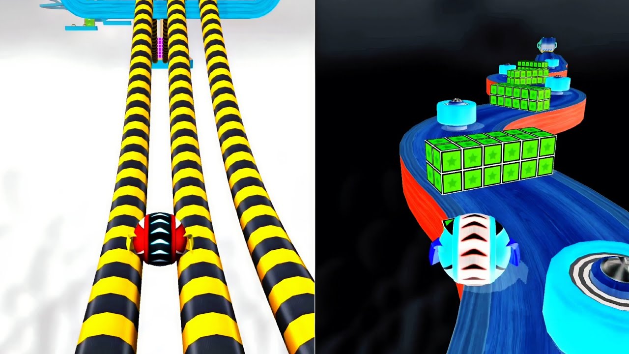 Going Balls Reverse Night Mode &ndash; Normal Can&rsquo;t Match This Speedrun! #Gaming #Ball
