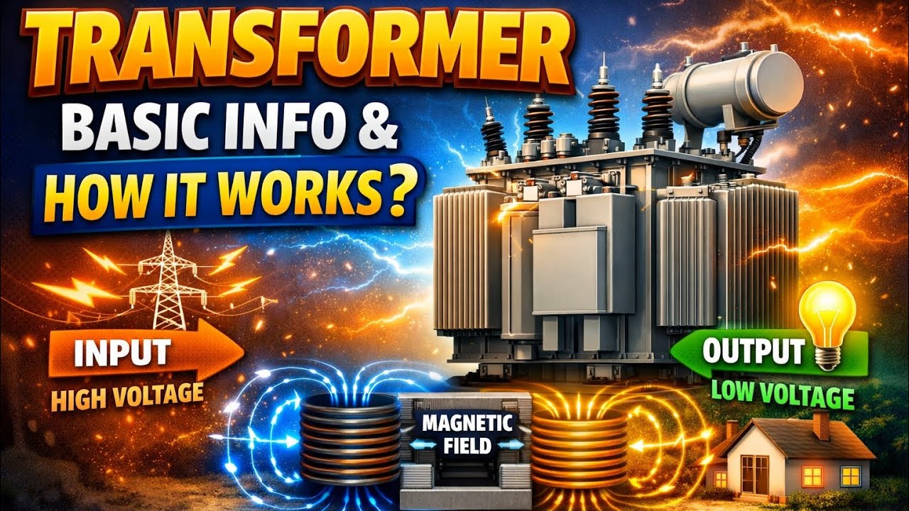 Power Transformer Working | Electrical Beginners ke liye#half90engineer 