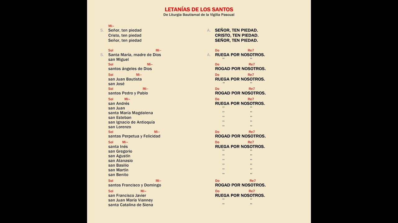 Letanías de los Santos