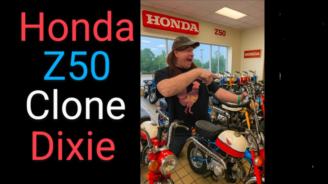 Minico Trail Jet Honda z50 Build Dixie mini bike auction find  #tarylfixesall #hondaz50 #minybike 
