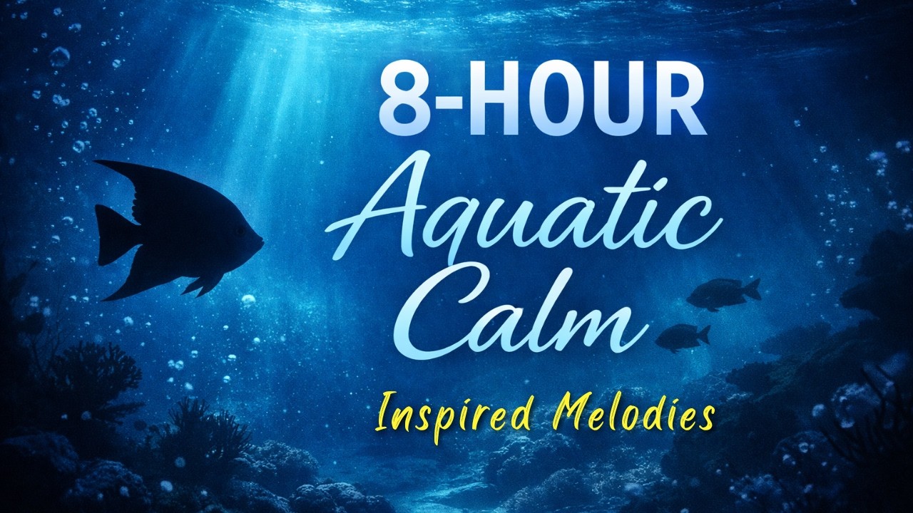 8-Hour Aquatic Calm Melodies | Underwater Sleep & Relaxation