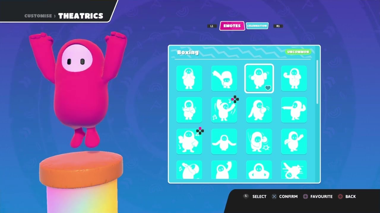 FallGuys All My EMOTES + CELEBRATION TOUR!