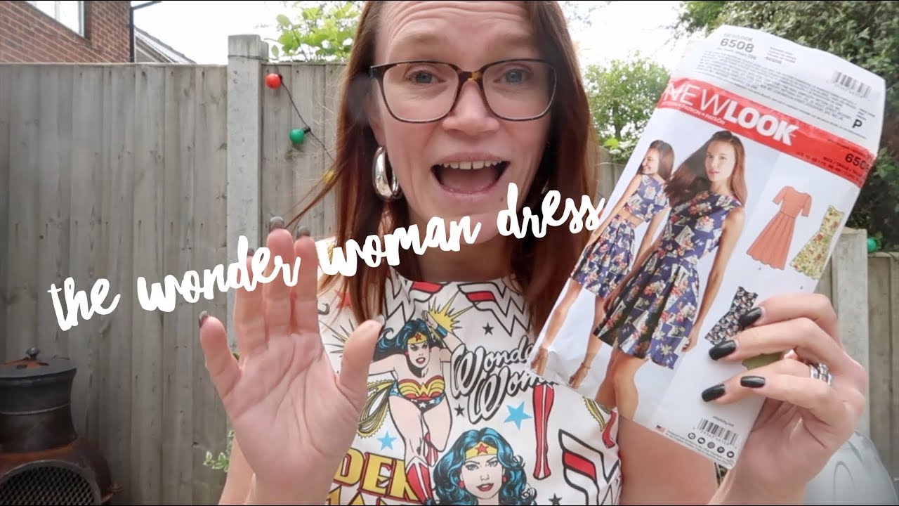 Sewing 2 Wonder Woman dresses from a duvet cover! a.k.a. Mr Mack turns 40