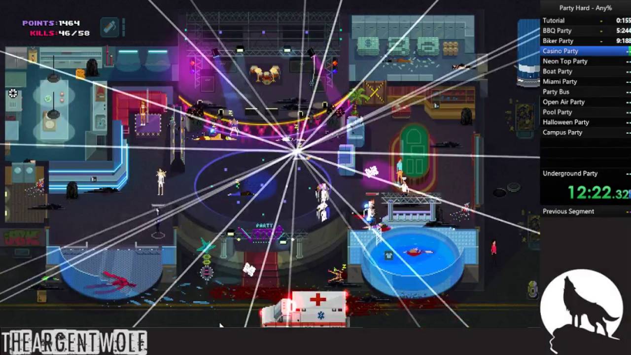 Party Hard Any% 1:34:36 Speedrun