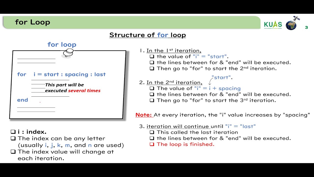 11.1 For loop in MATLAB