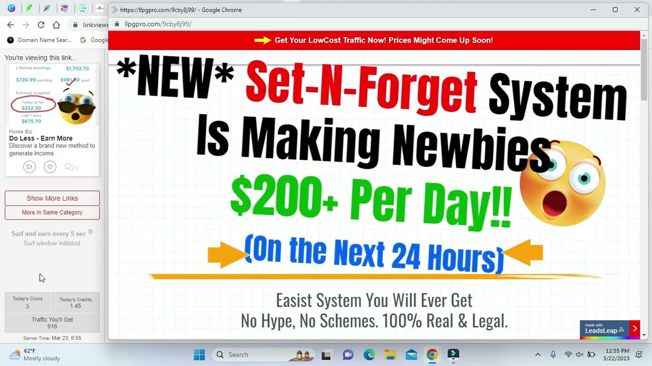 Surf & Earn with leadsleap