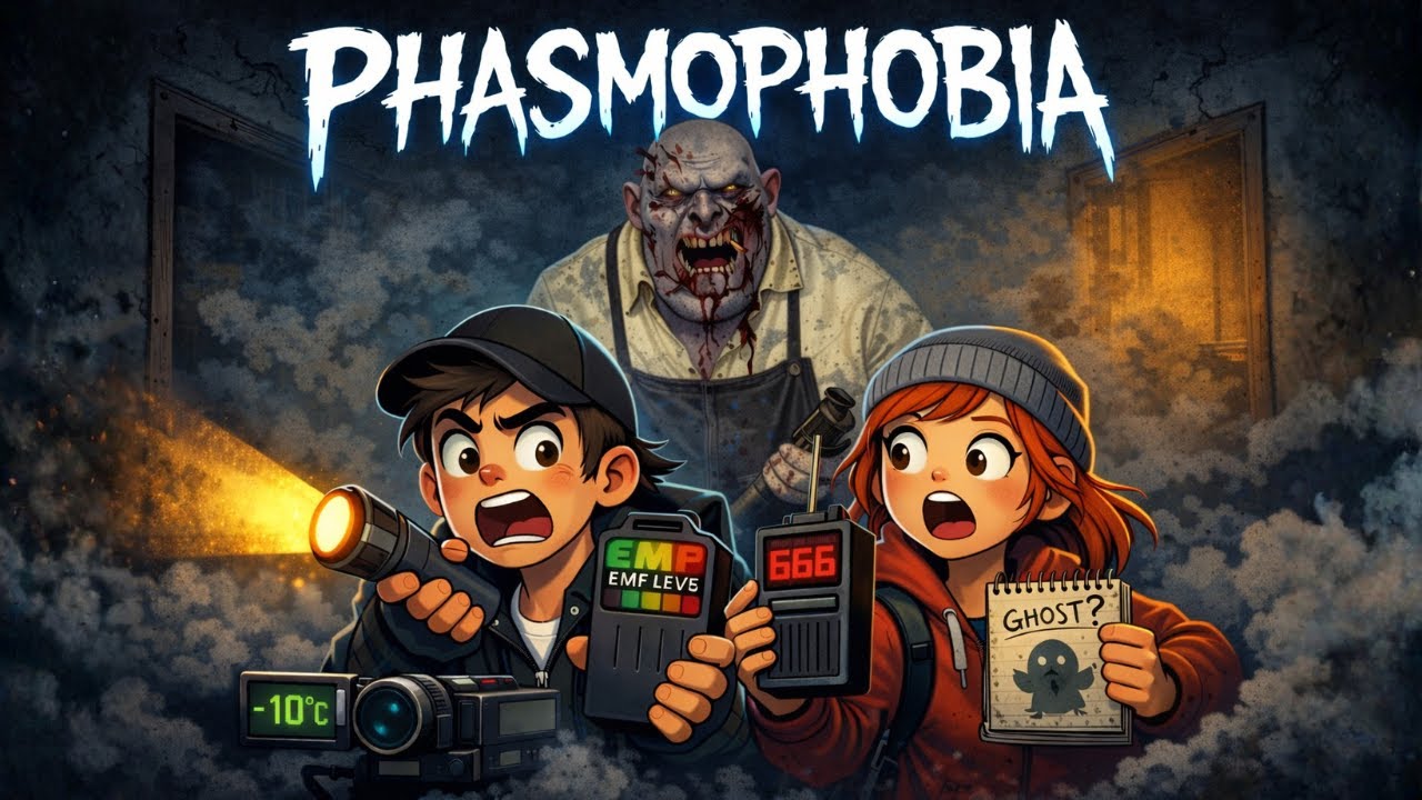 NO EVIDENCE Challenge With Friends|PHASMOPHOBIA LIVE| RTX 5090 MAX Horror Experience