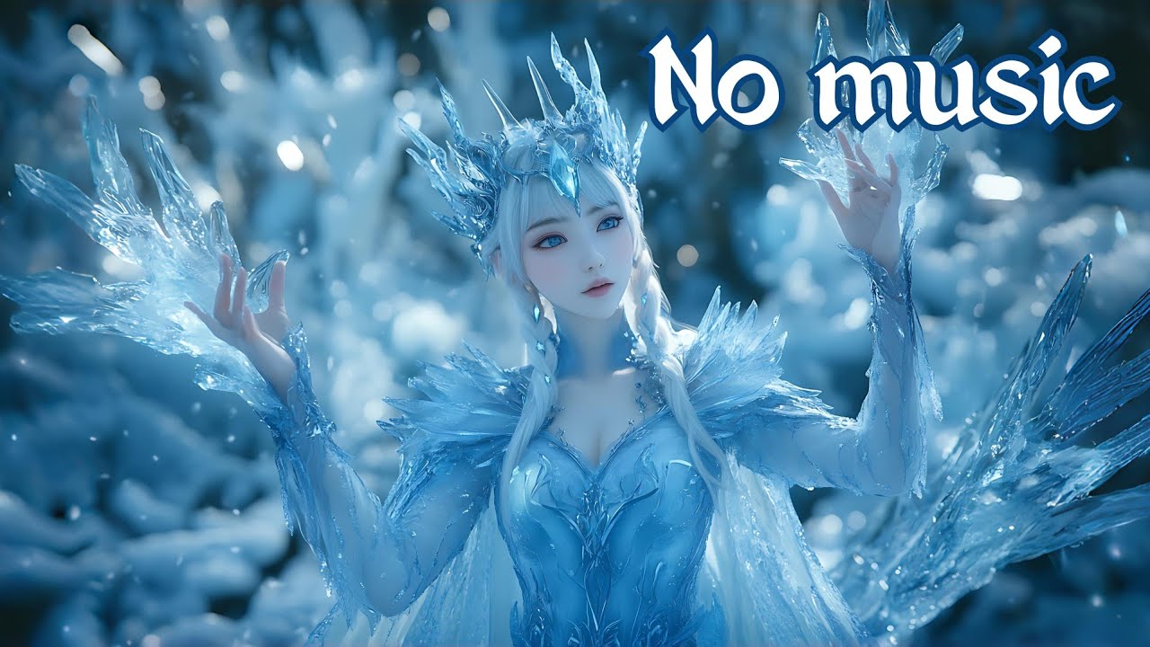 🎧 Winter Witch's Realm ✖️No Music Version  | frozen castle | eternal frost atmosphere