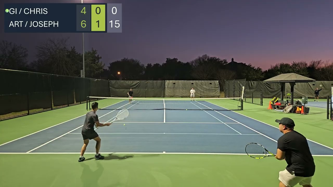 Tennis doubles at Oak Creek