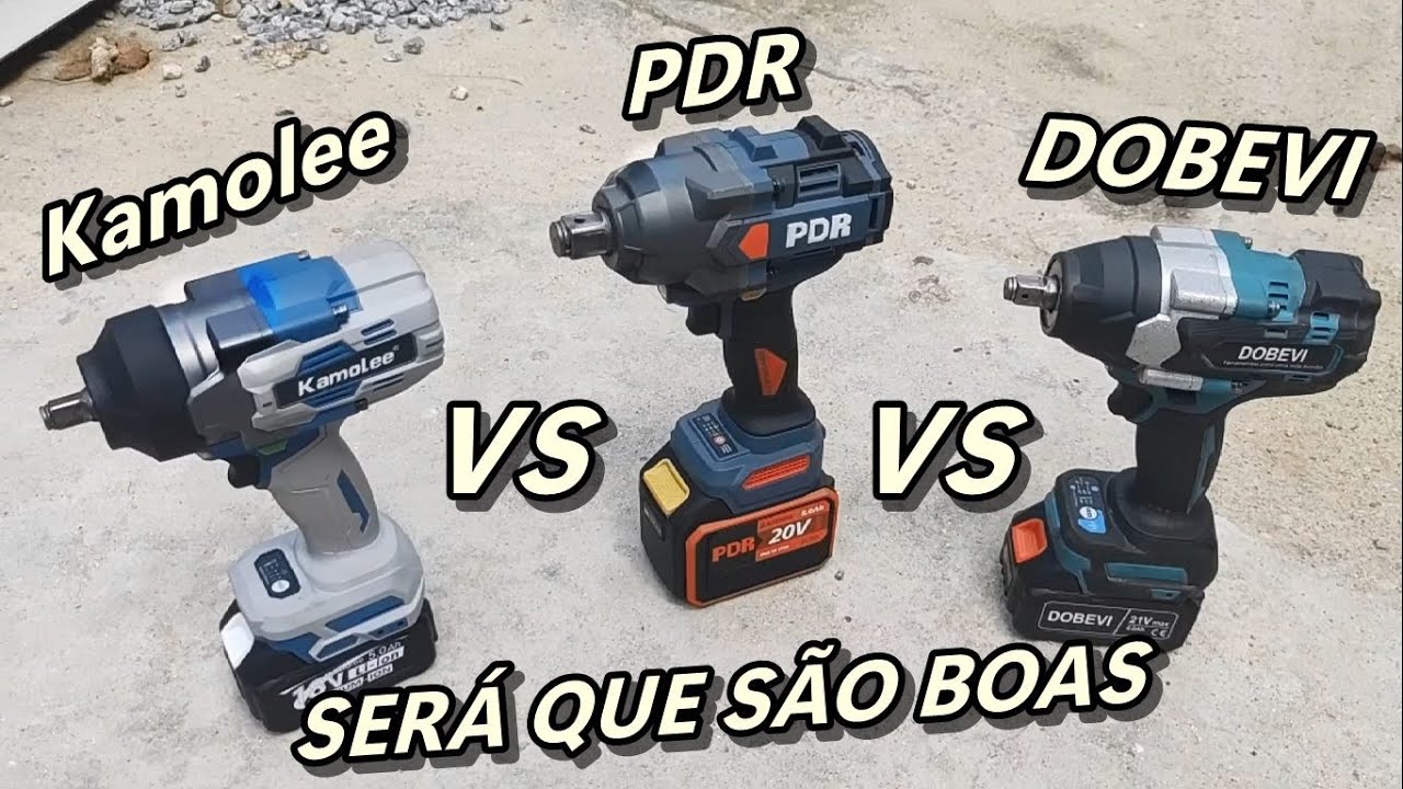 chave de impacto a bateria teste