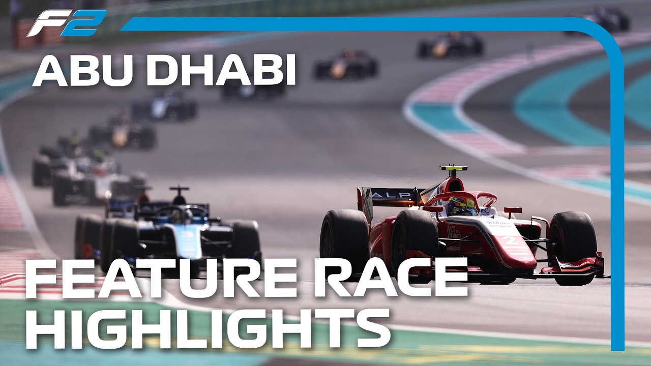 F2 Feature Race Highlights | 2021 Abu Dhabi Grand Prix