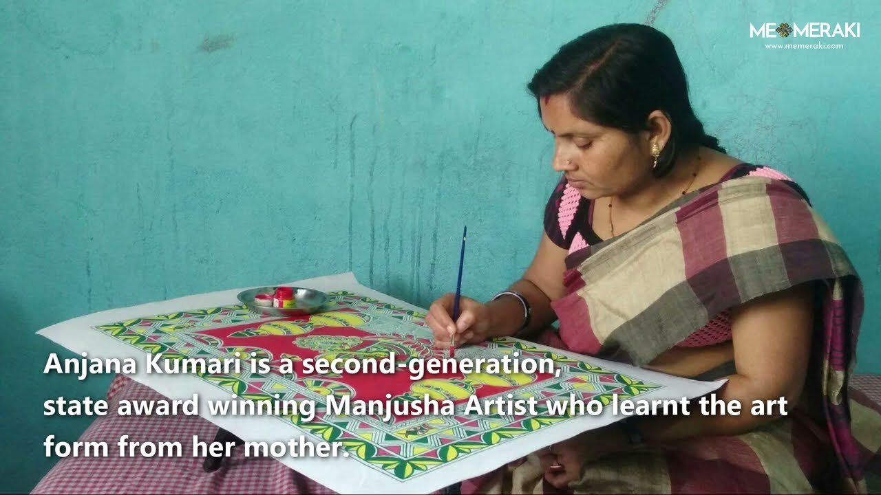 Anjana Kumari I Manjusha Art from Bihar I Master Artists of India #artistsofindia #biharculture