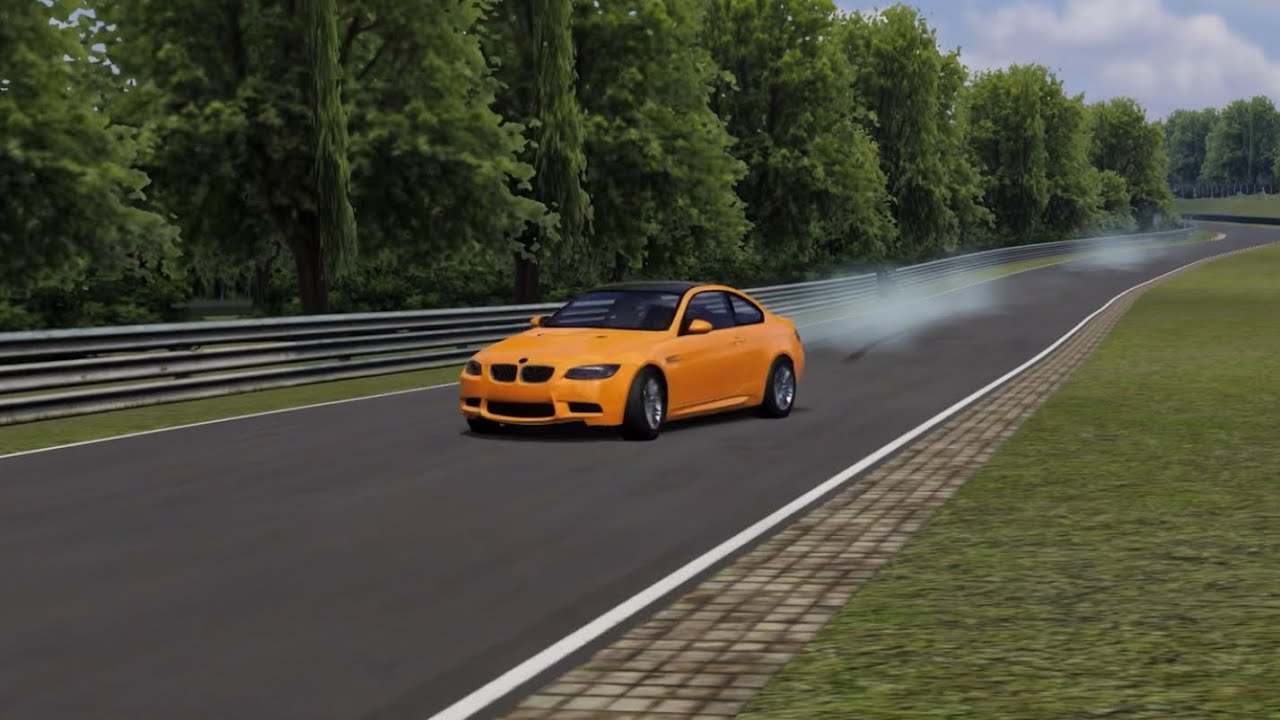 BMW E92 Full Send Drifting Round The Nurburgring Nordschleife Apex Racing Gameplay
