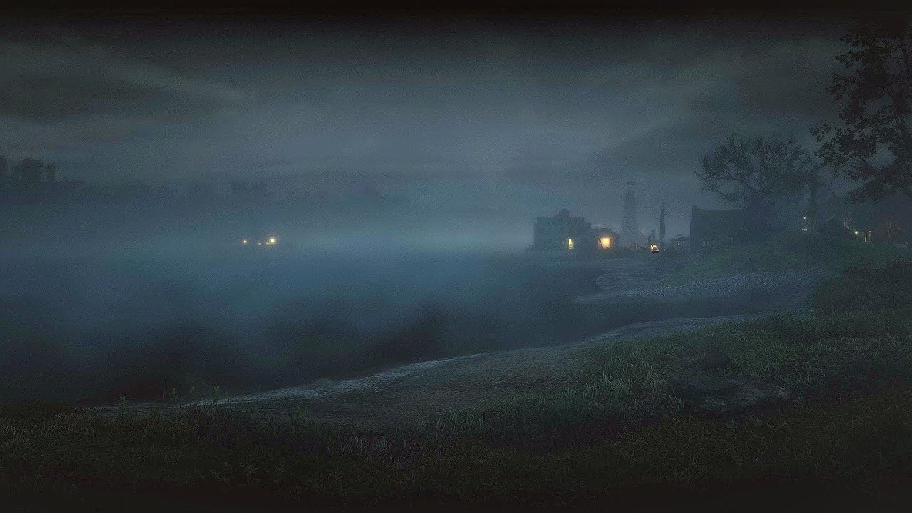 Red Dead Redemption 2 ASMR | Foggy Night Ambience
