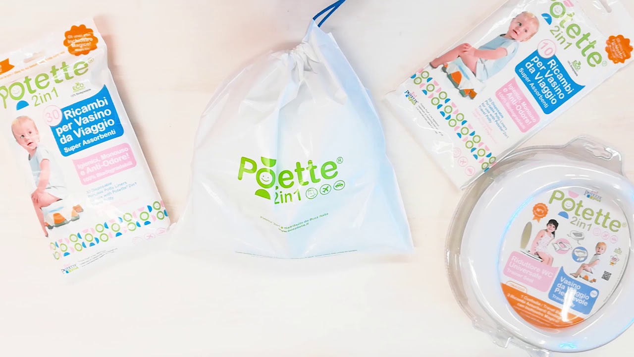 Potette 2in1 e Potette Cup | Vasino da Viaggio & Riduttore WC | Buzz Italia