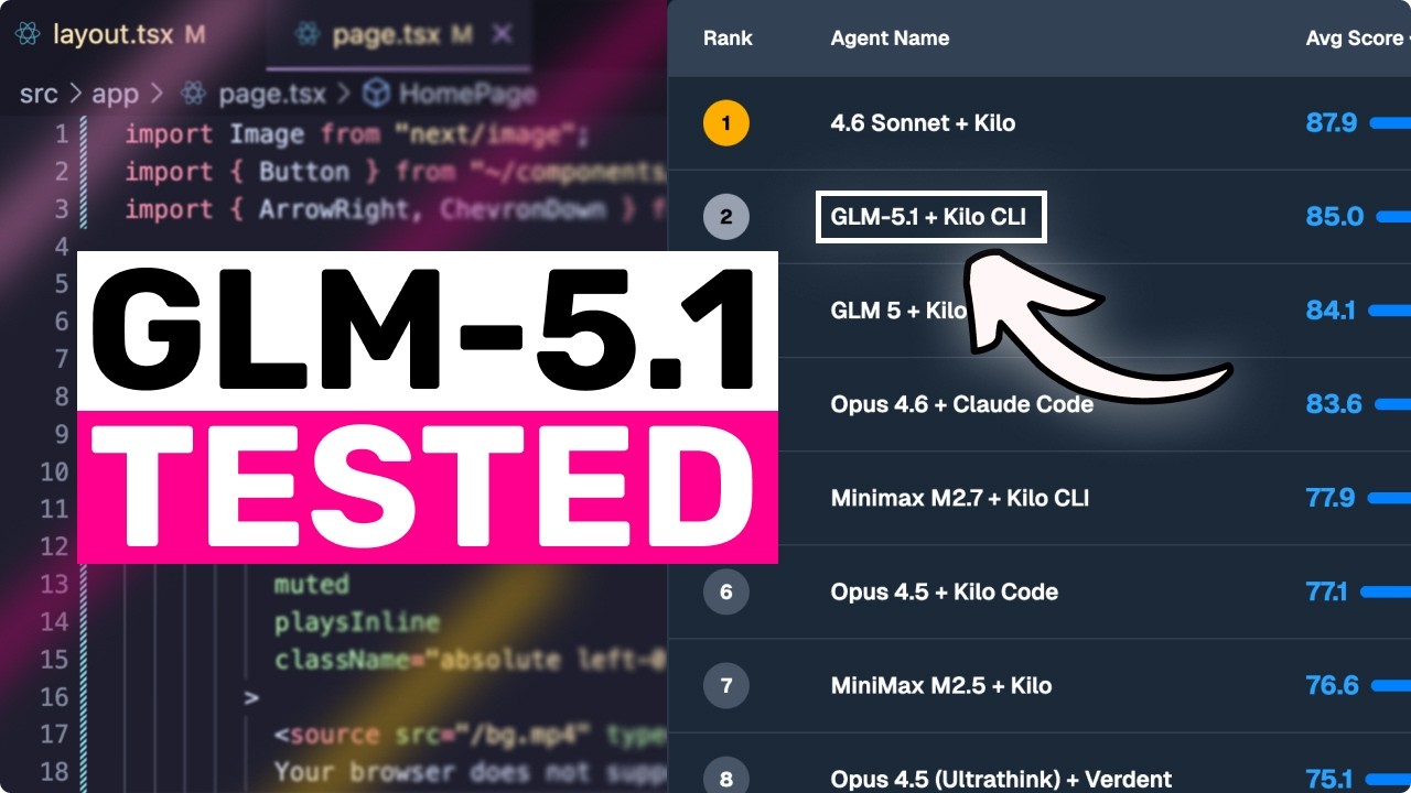 GLM-5.1 (полностью протестировано): ЛУЧШАЯ ОТКРЫТАЯ/АГЕНТИЧЕСКАЯ МОДЕЛЬ УЖЕ ЗДЕСЬ! Это просто БЕЗ...