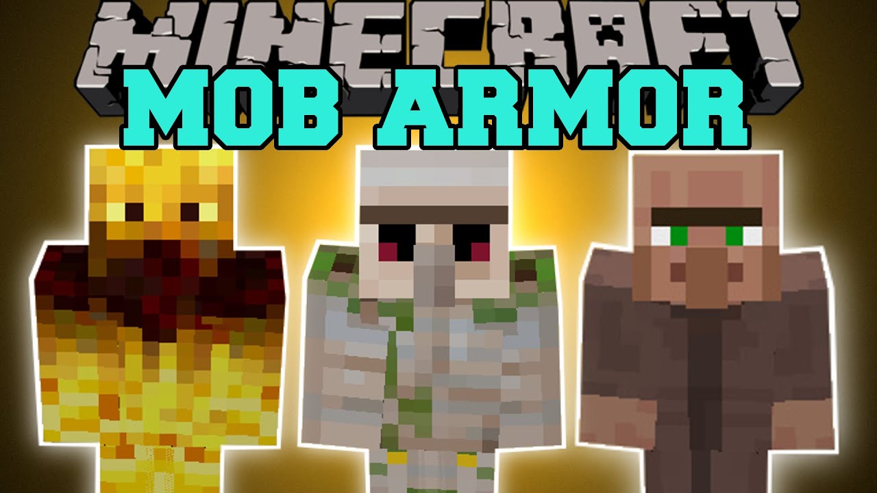 Minecraft: MOB ARMOR (TURN INTO MOBS AND GAIN THEIR ABILITIES!) Mod Showcase
