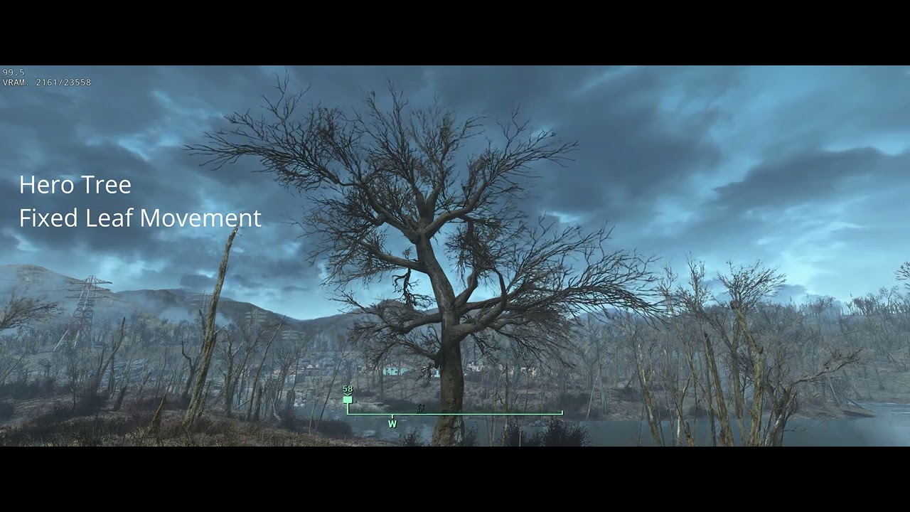 Fixed Hero Tree Wind Leaf Movement - Fallout 4