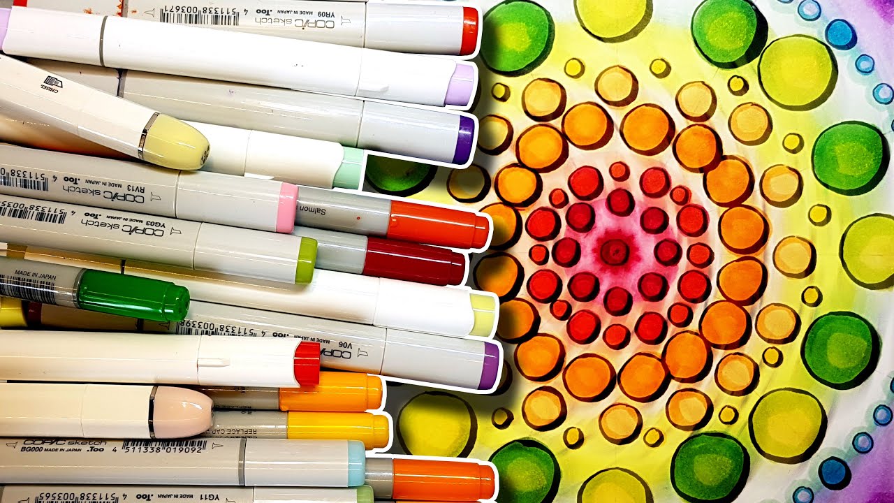 Copic Marker Dot Mandalas & Questions for My Audience!