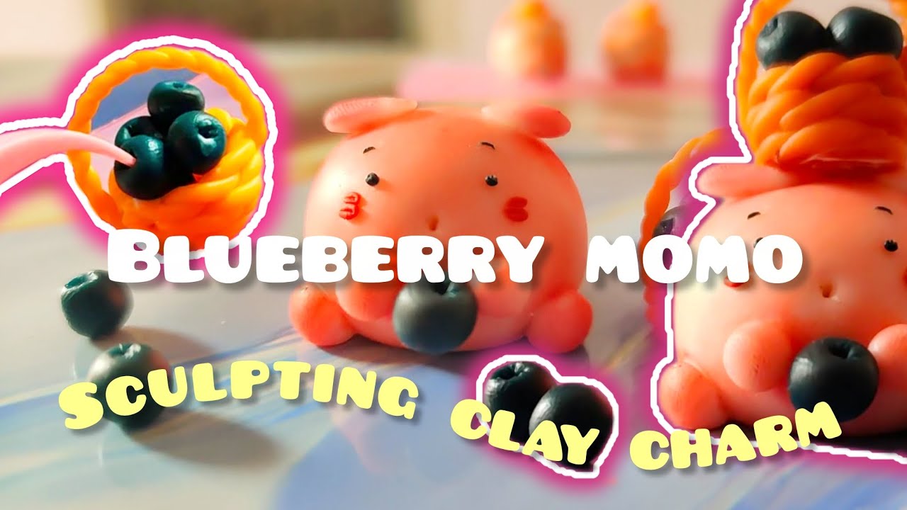 Sculpting a Blueberry Momo Charm 🍇 | The Browngirl's Magic