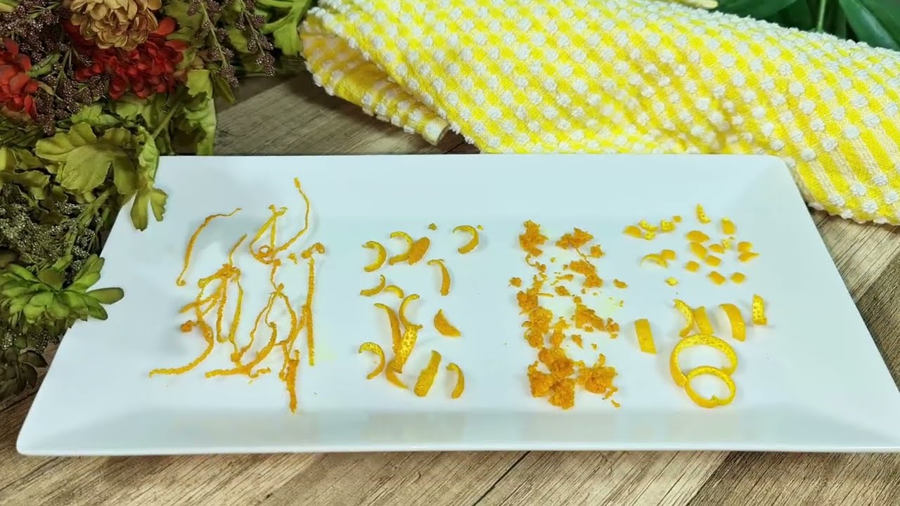 How to zest an orange | Orange zest | Grated Orange Peel