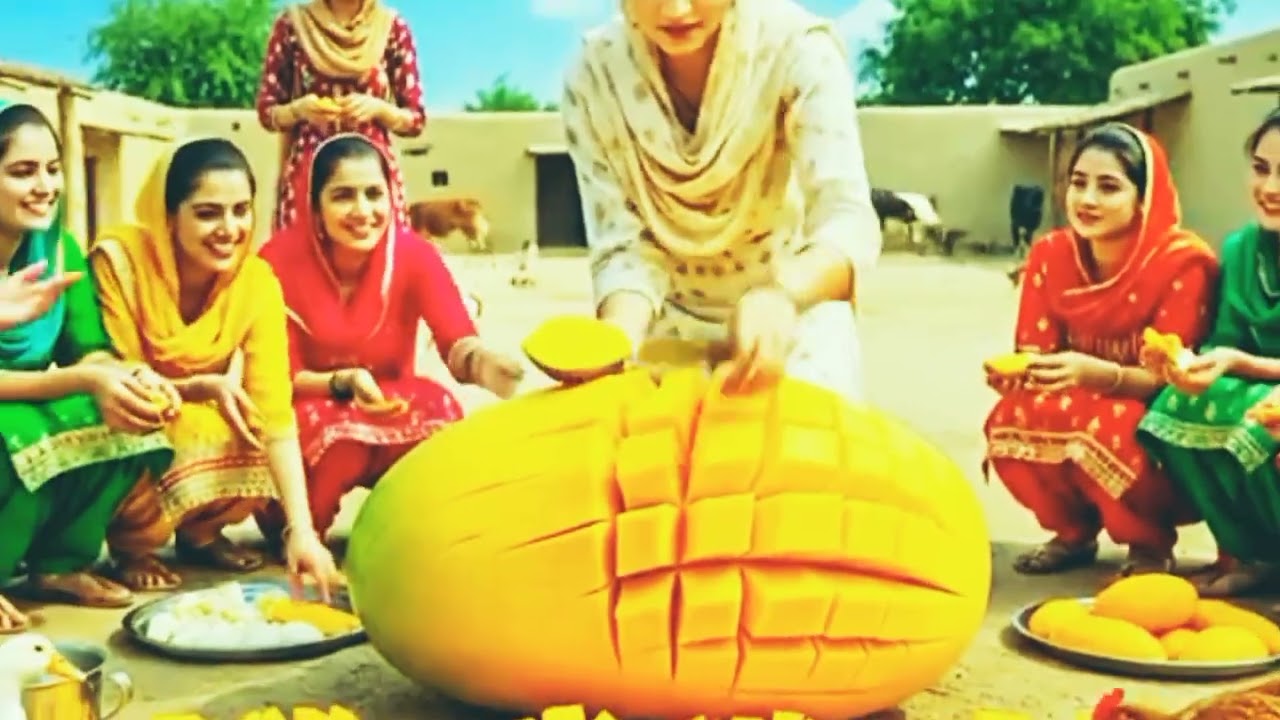 Village __Punjabi __girl_fruit village recipe__🍓🍏🍌🍎🍅🍑🍉🍅🍎🍊🍑