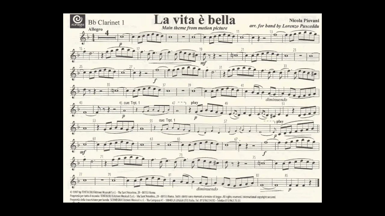 La vita è bella - Nicola Piovani (Arr.per banda di Lorenzo Pusceddu)