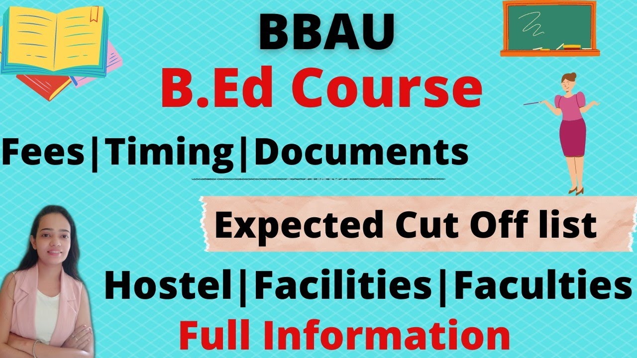 BBAU|Entrance|B.Ed Course|Full Information|2021