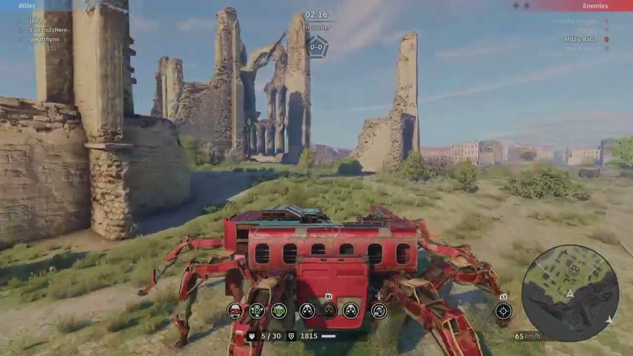 Crossout Clan War. The Fight For Uranium. Humpback Helios Gerrida Gameplay