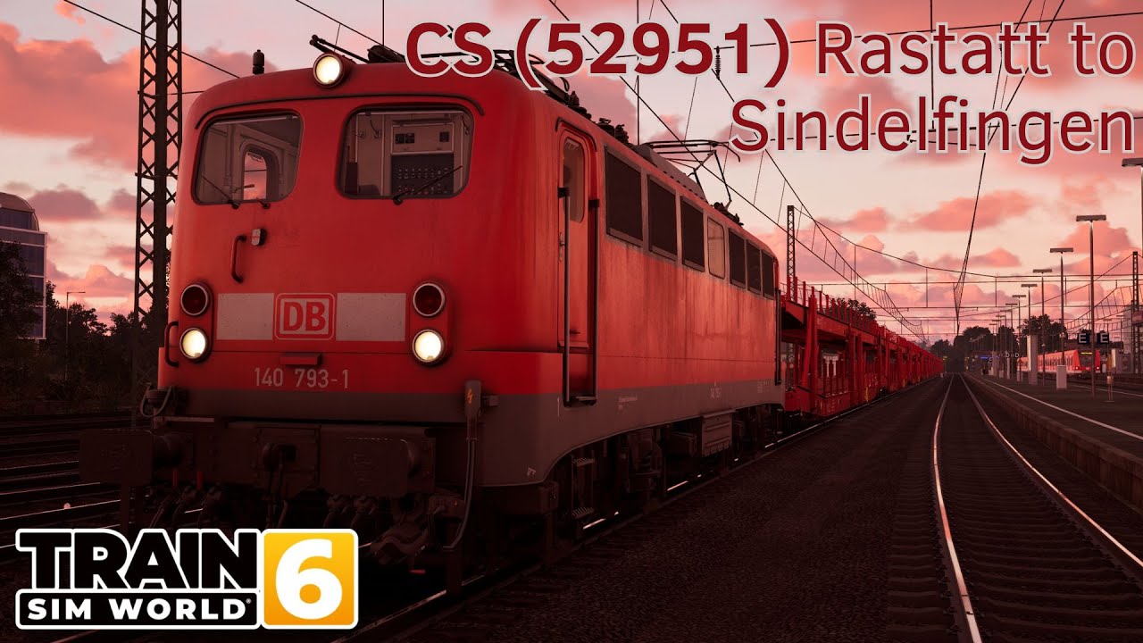 CS (52951) Rastatt to Sindelfingen - Frankenbahn - BR 140 - Train Sim World 6