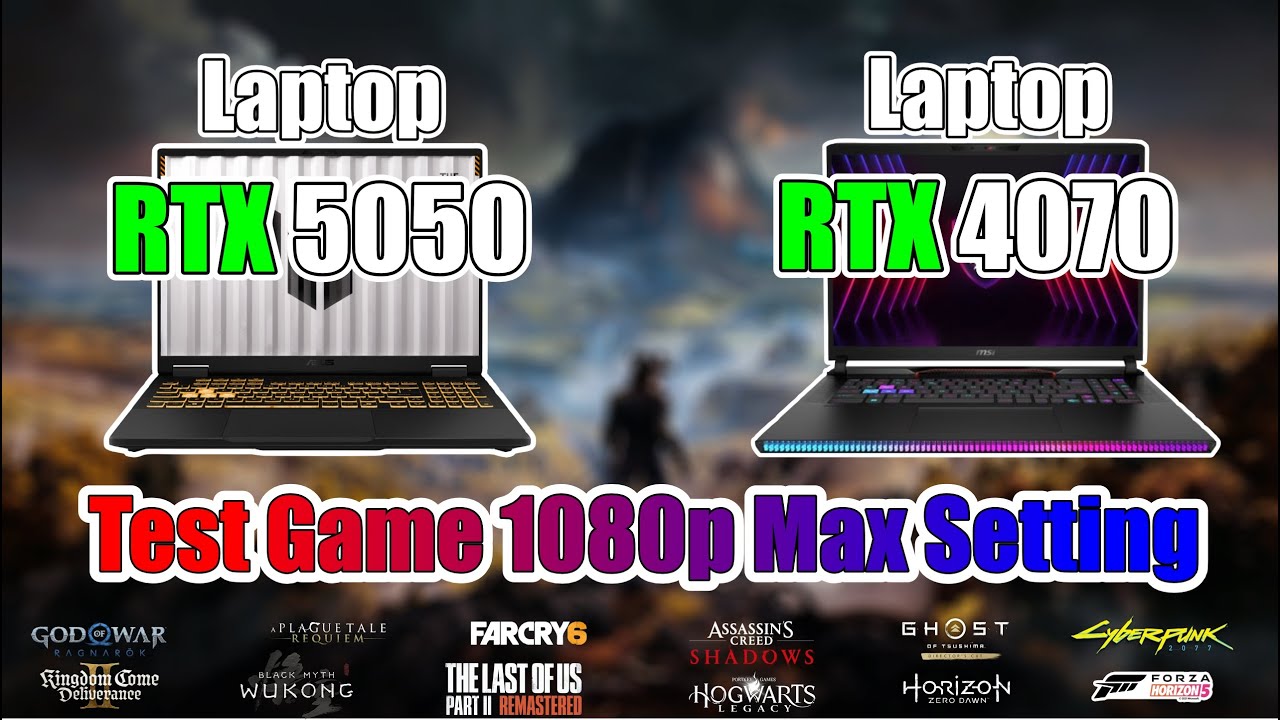 Laptop RTX 5050 vs Laptop RTX 4070: Which One Dominates 1080p Max Settings Gaming?