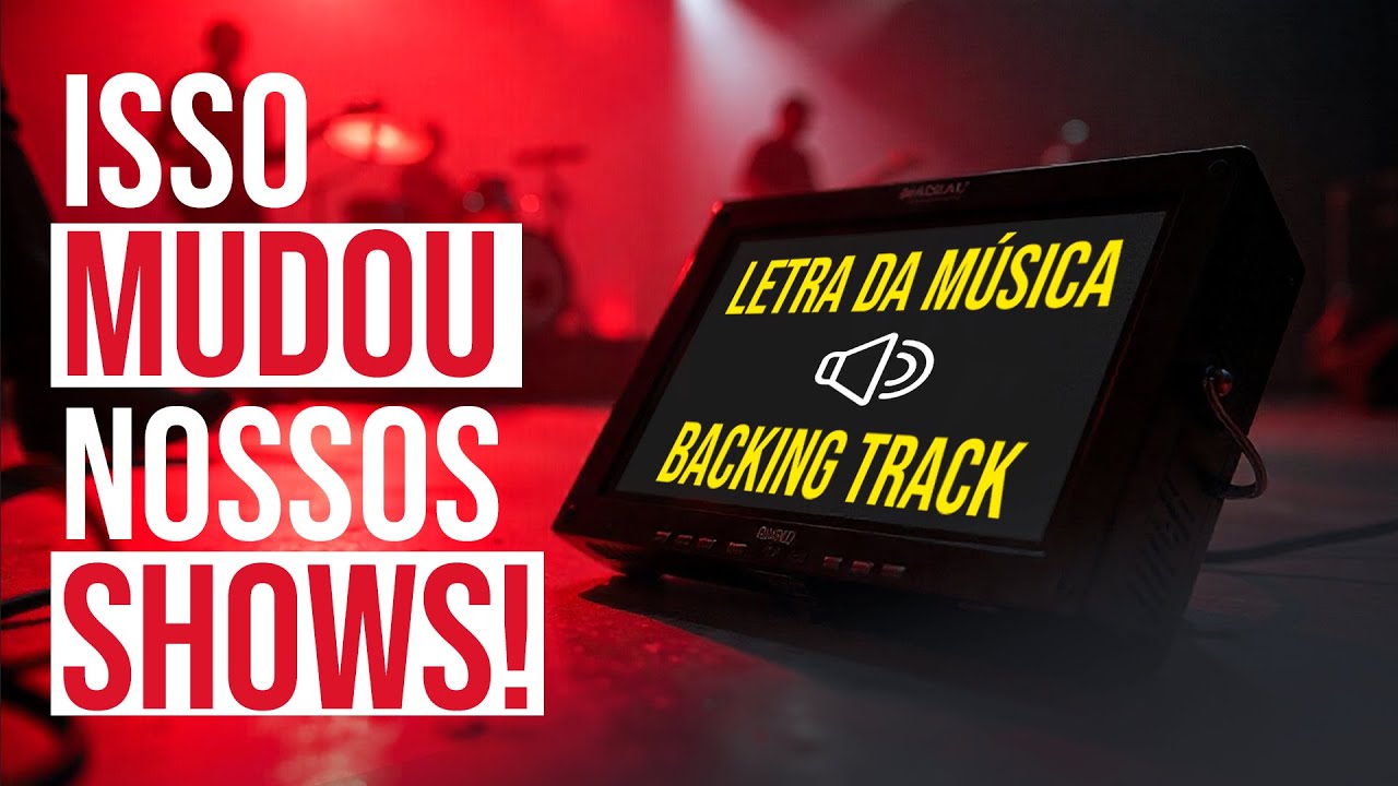 TELEPROMPTER PARA BANDA COM LETRA DA MÚSICA E VS