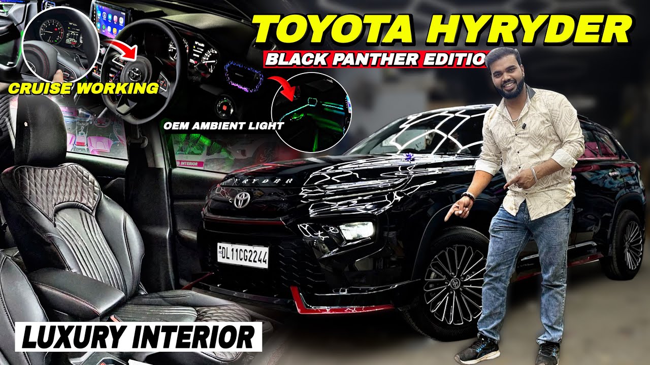 Grand HYRYDER With INDIA'S BEST INTERIOR🇮🇳🔥 GRAND MODIFICATION With Carbon Steering  📞8800591468