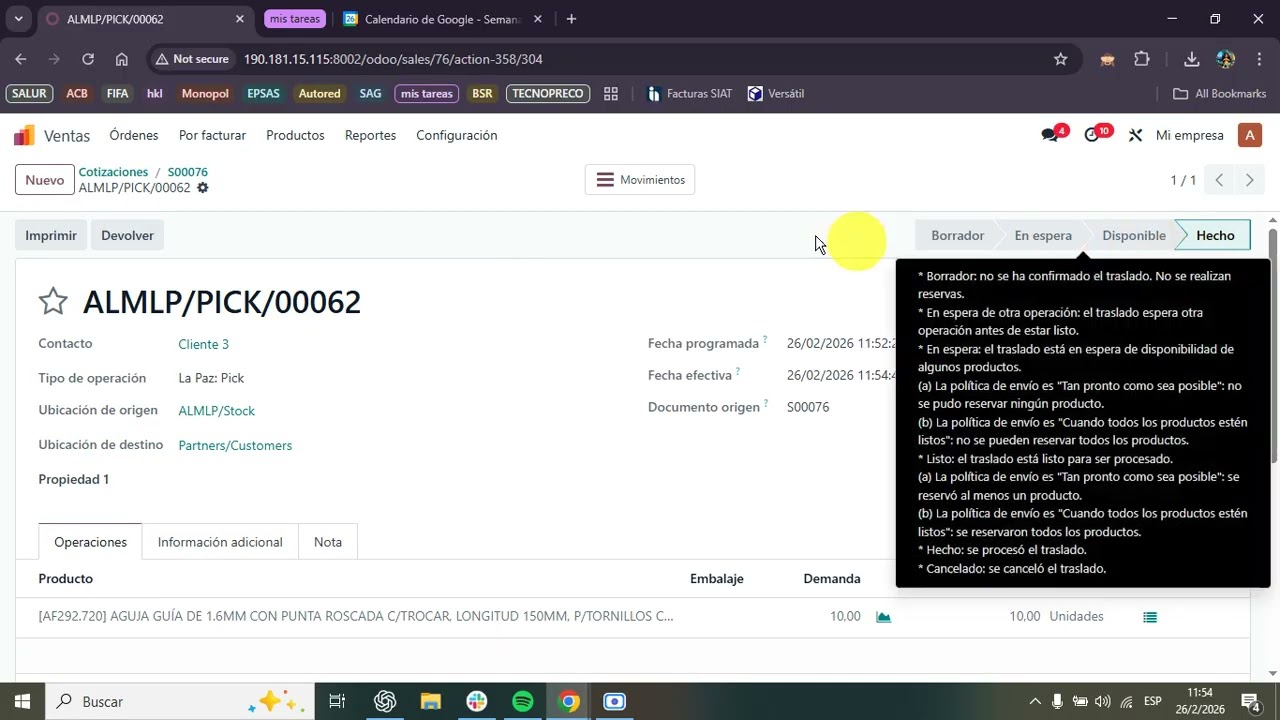 Manejo de Sets Quirúrgicos con Garantía en Odoo v18  Proceso Completo