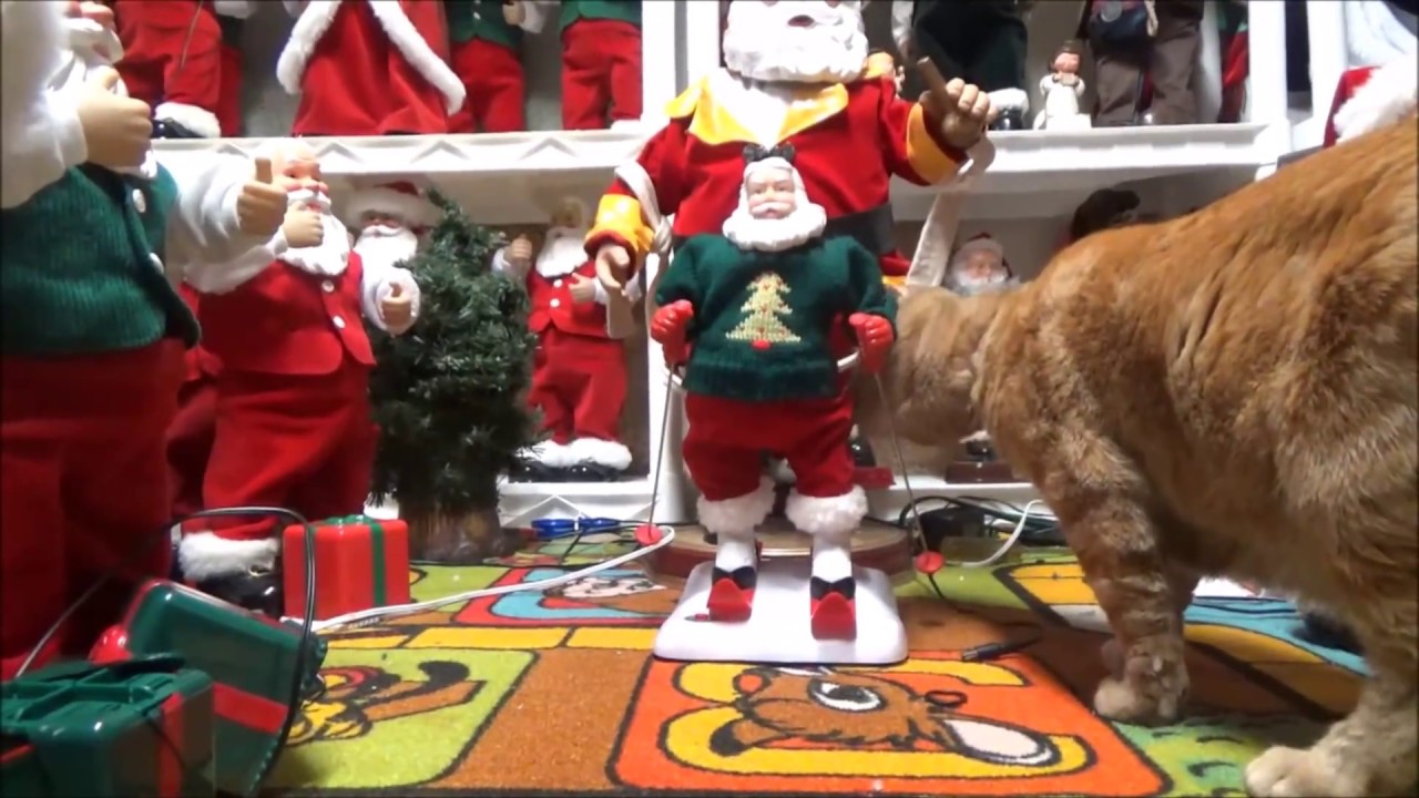 Almost ALL my animated, Dancing, Singing Santas Part 2